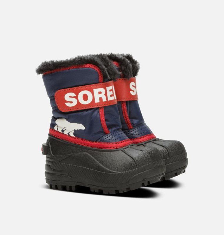 Botas Nieve Sorel Niños - Toddler Commander™ Azul Marino/Rojas - 72390-YNQH